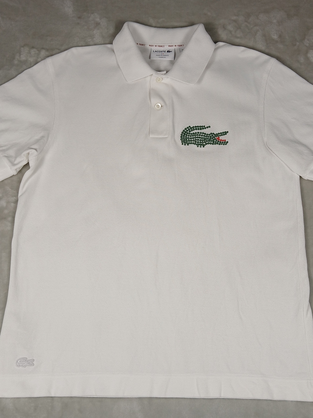 Lacoste Big Logo Polo L Men's White